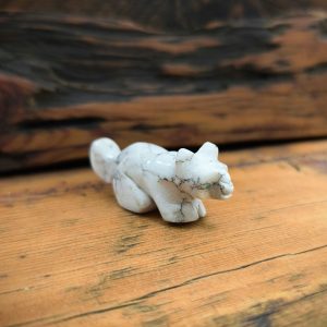 White Mountain Lion Fetish