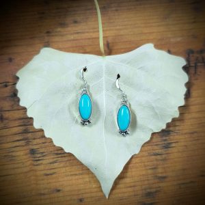 Oval Turquoise Earrings