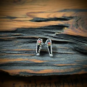 Inlay Petal Post Earrings