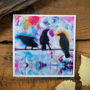 Birds on a Wire Notecard