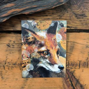 Fox Art Notecard