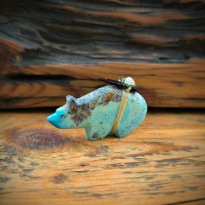 Chrysocolla Medicine Bear Fetish