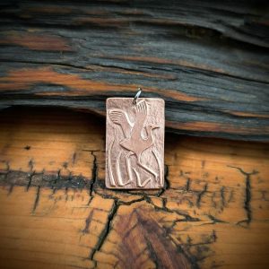 Crane Flight Copper Pendant